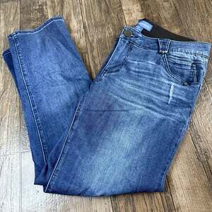 Democracy Ab Solution Mid-Rise Jeans  Women's 14W Elastic Waistband